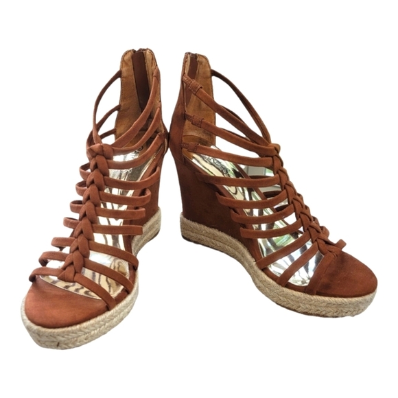 Carlos‎ Santana "CAMILLA" Strappy Wedge Sandals - Picture 10 of 13